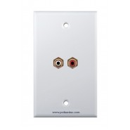 Placa Tapa RCA estéreo en ABS